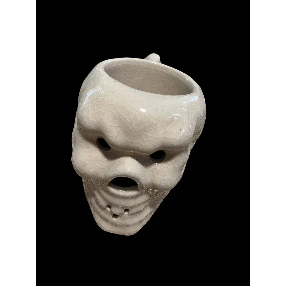 VINTAGE 1960's OTAGIRI CERAMIC SKULL FROM JAPAN TIKI MUG